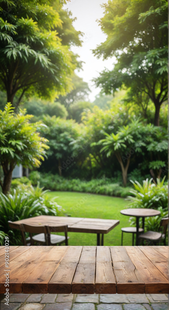 Fototapeta premium bench in the garden