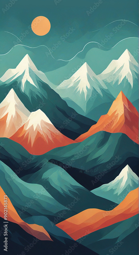 landscape of mountains landscape of mountains