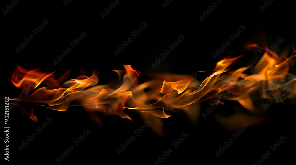 flames of fire on a black background flames of fire on a black background