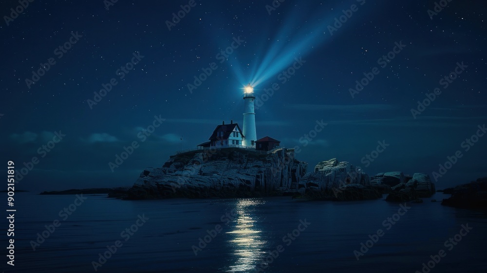 Lighthouse at Night Lighthouse at Night