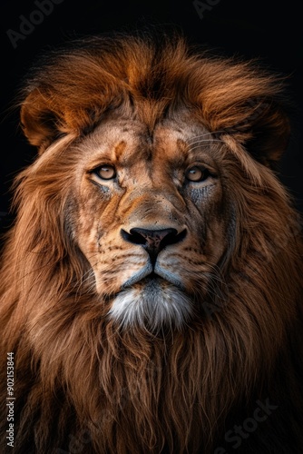 Majestic Lion's Striking Profile