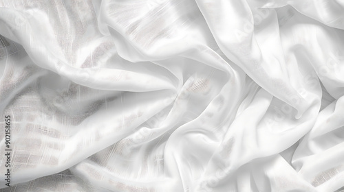 White cotton fabric canvas texture background for design blackdrop or overlay background photo