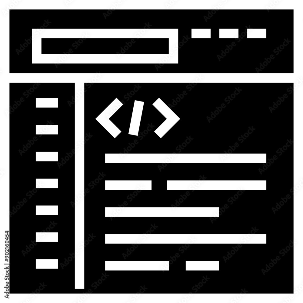 Obraz premium Coding Icon