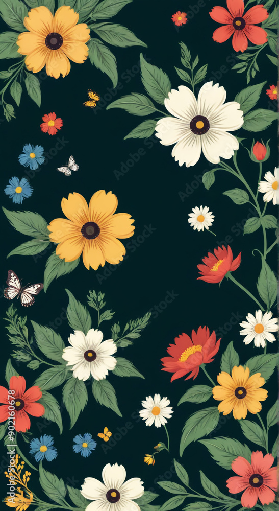 seamless floral background seamless floral background