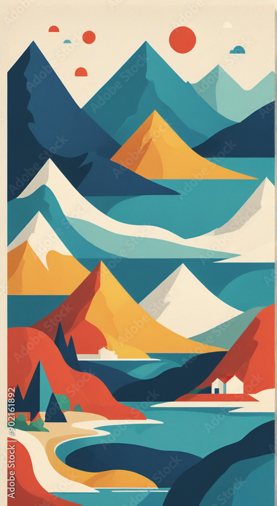 illustration of an landscape illustration of an landscape