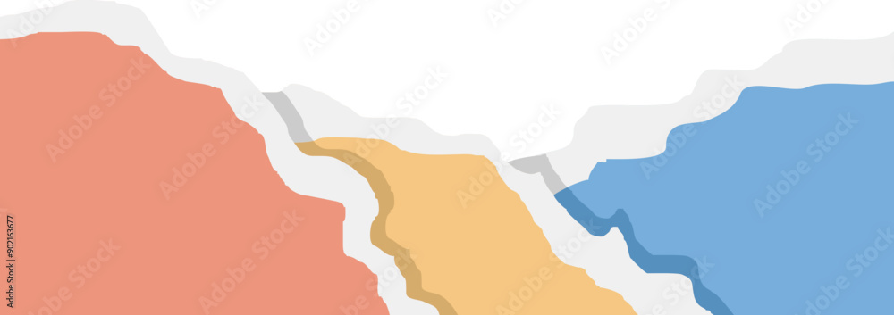 Fototapeta premium Corner Paper Torn