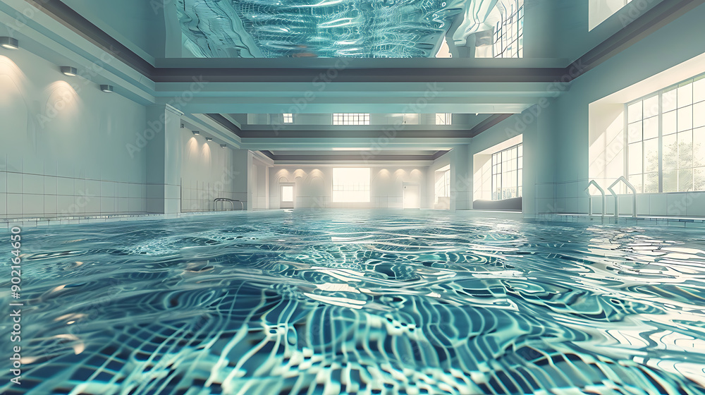 Obraz premium Water in swimming pool