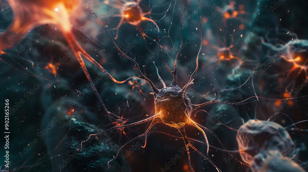 Neurons cells concept Neurons cells concept