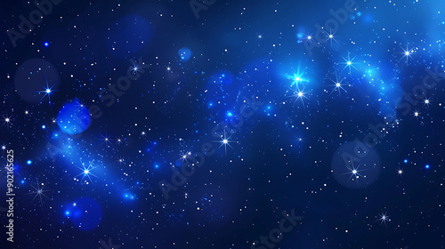 Wallpaper Mural Stars of the fireworks are on a dark blue background Torontodigital.ca