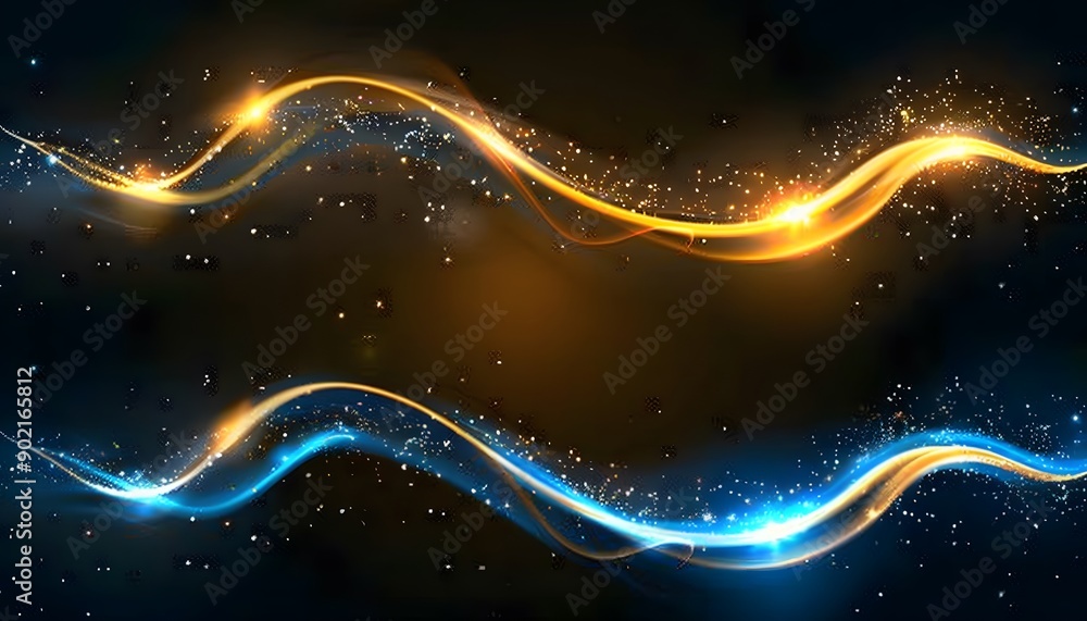 Obraz premium star with light trails