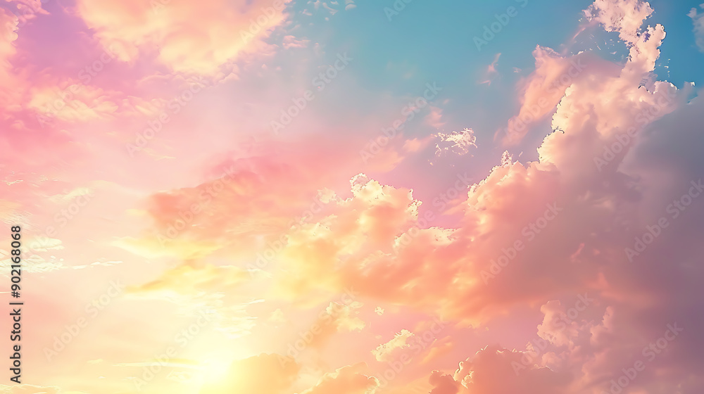 Gentle Sky Background at Sunset time, natural colors, may use Gentle Sky Background at Sunset time, natural colors, may use