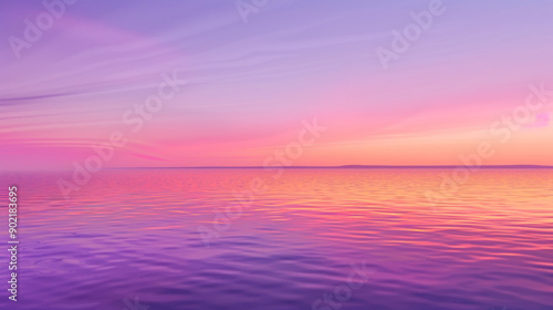 Vibrant Sunset with Purple and Pink Hues