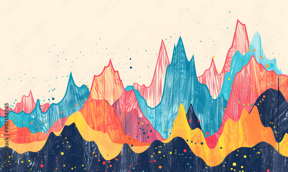 Obraz premium investment and business graphic advertising backgrounds