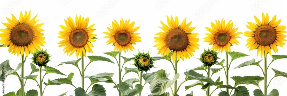 Vibrant Sunflowers in a Field Vibrant Sunflowers in a Field