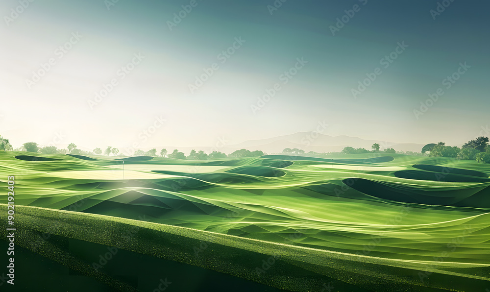 Fototapeta premium golf-themed graphic advertising backgrounds.