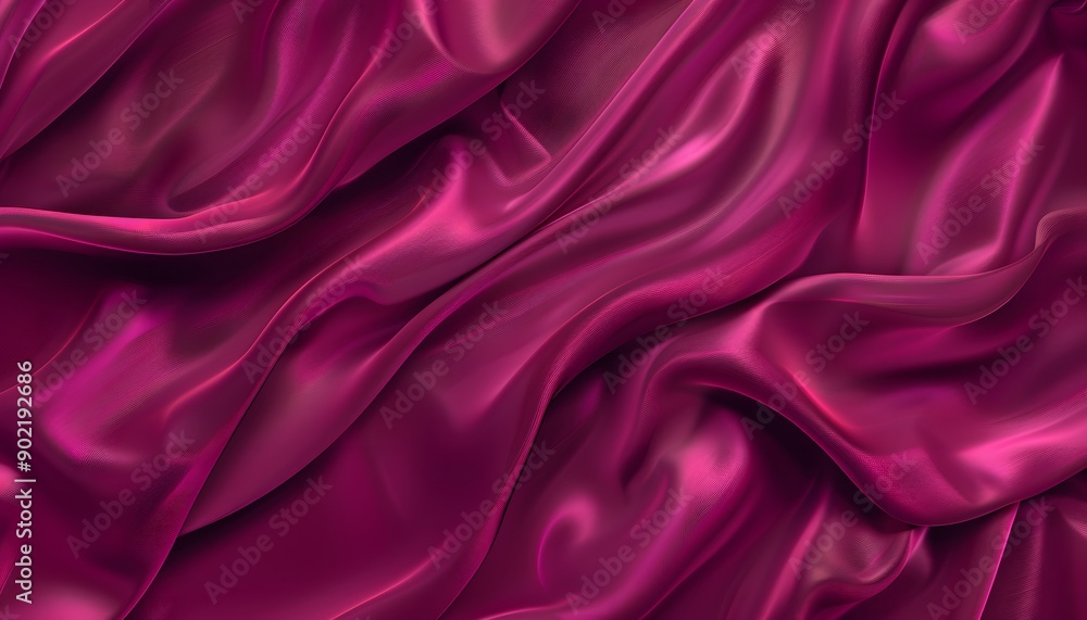 Obraz premium purple satin wave background vector
