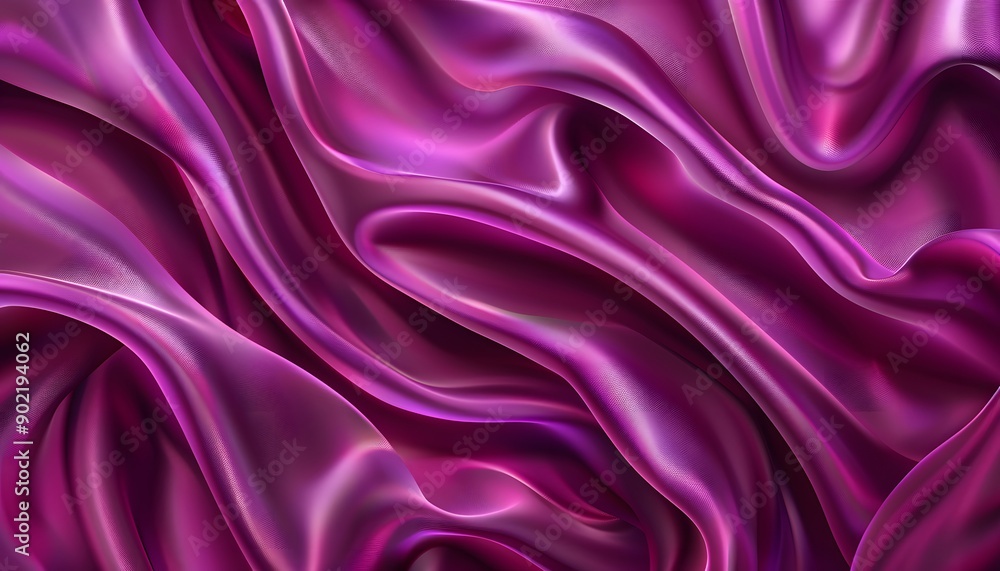 Fototapeta premium purple satin wave background vector