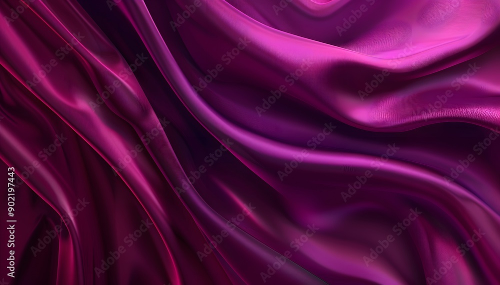 Obraz premium purple satin wave background vector