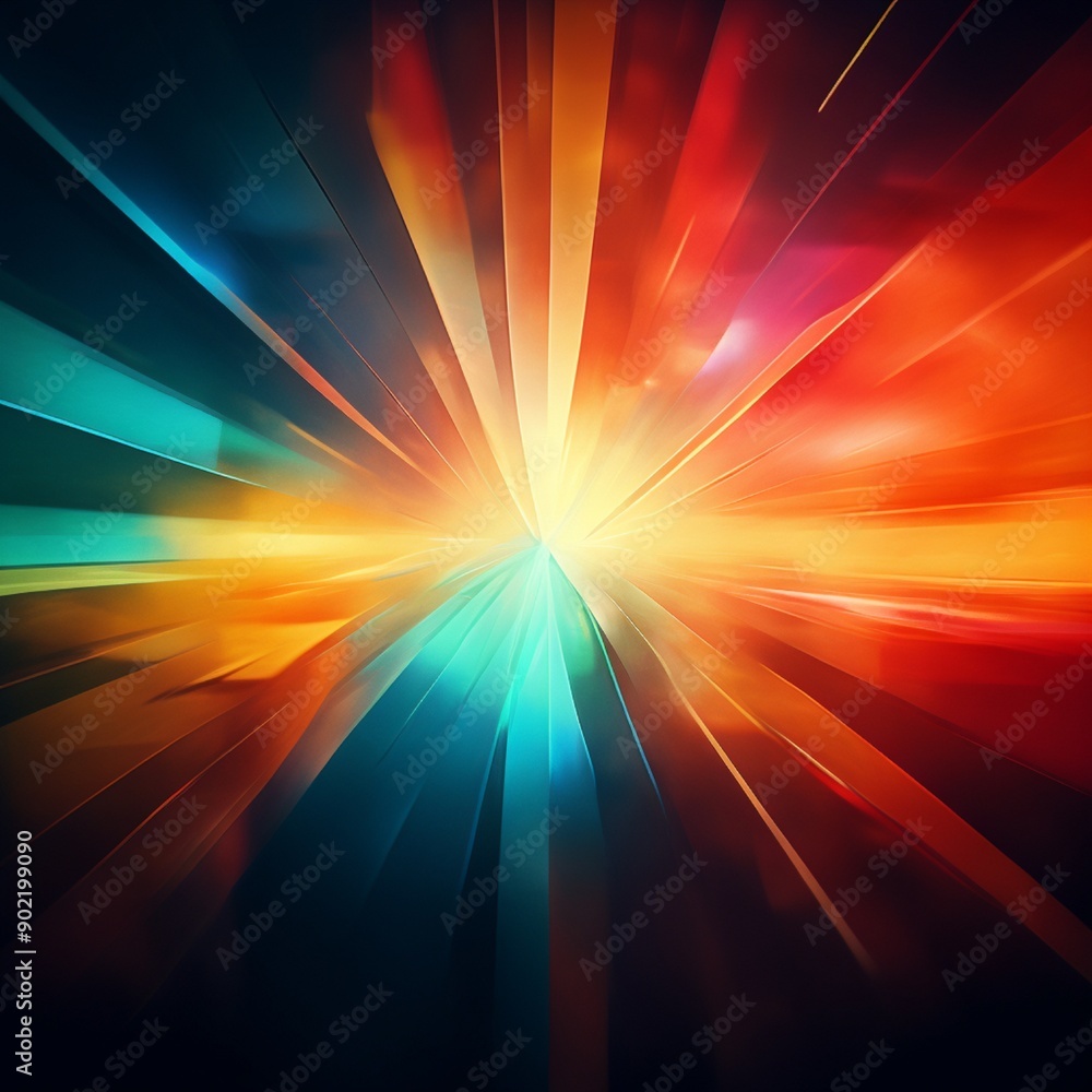 background with rays of light