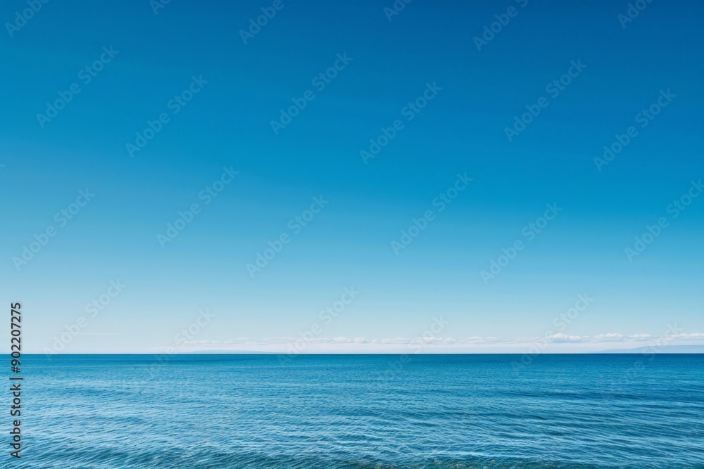 Clearing Sky over Ocean Horizon Clearing Sky over Ocean Horizon
