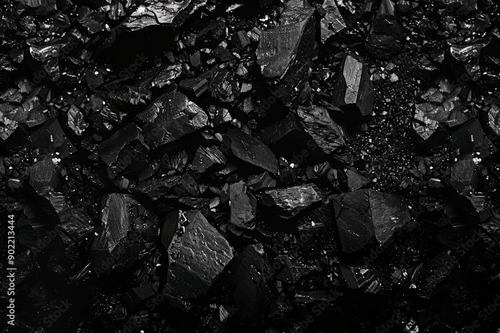 Rough, Dark Coal Pile Rough, Dark Coal Pile