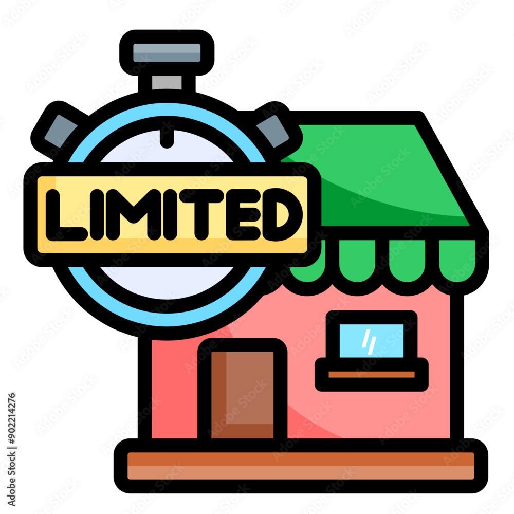 Obraz premium Limited Market Icon