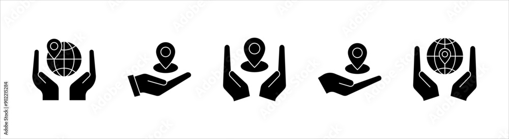 Pin icon set, Location icon vector, destination icon, map pin, on a white background. Pin icon set, Location icon vector, destination icon, map pin, on a white background.
