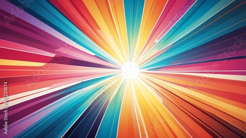 colorful sun rays abstract background copy space backdrop art