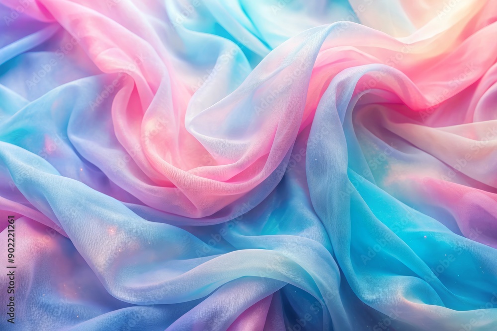 Soft pastel hues blend in a dreamy abstract gradient background with wavy blue undertones, pink streams, and multi-colored fabric-like texture, evoking artistic watercolor canvas. Soft pastel hues blend in a dreamy abstract gradient background with wavy blue undertones, pink streams, and multi-colored fabric-like texture, evoking artistic watercolor canvas.
