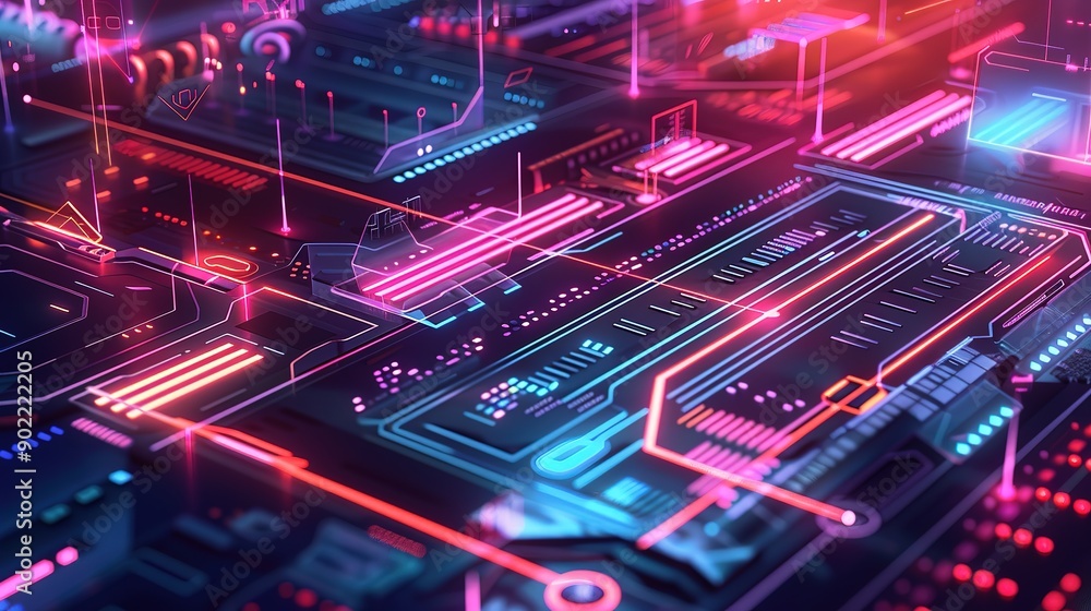 Eyecatching Modern web design concept with isometric view Eyecatching Modern web design concept with isometric view