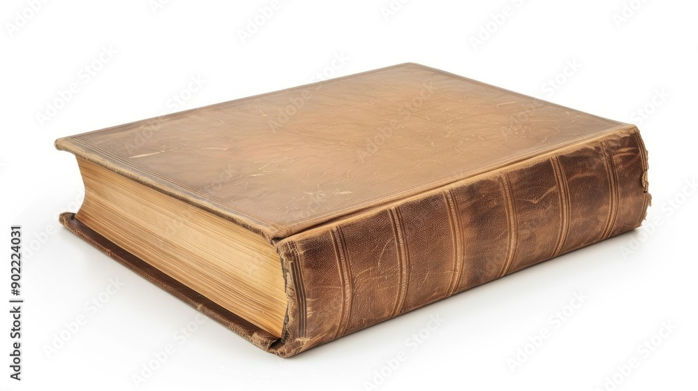 Hardcover book isolated on white background with cover raised Hardcover book isolated on white background with cover raised