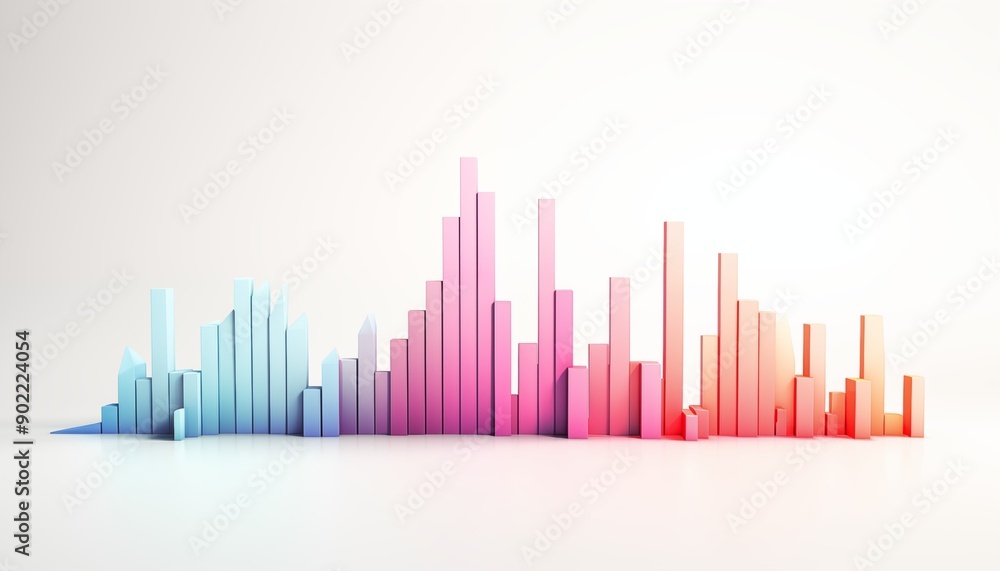 abstract background with equalizer, graph with arrow, chart, colorful abstract background with equalizer, graph with arrow, chart, colorful