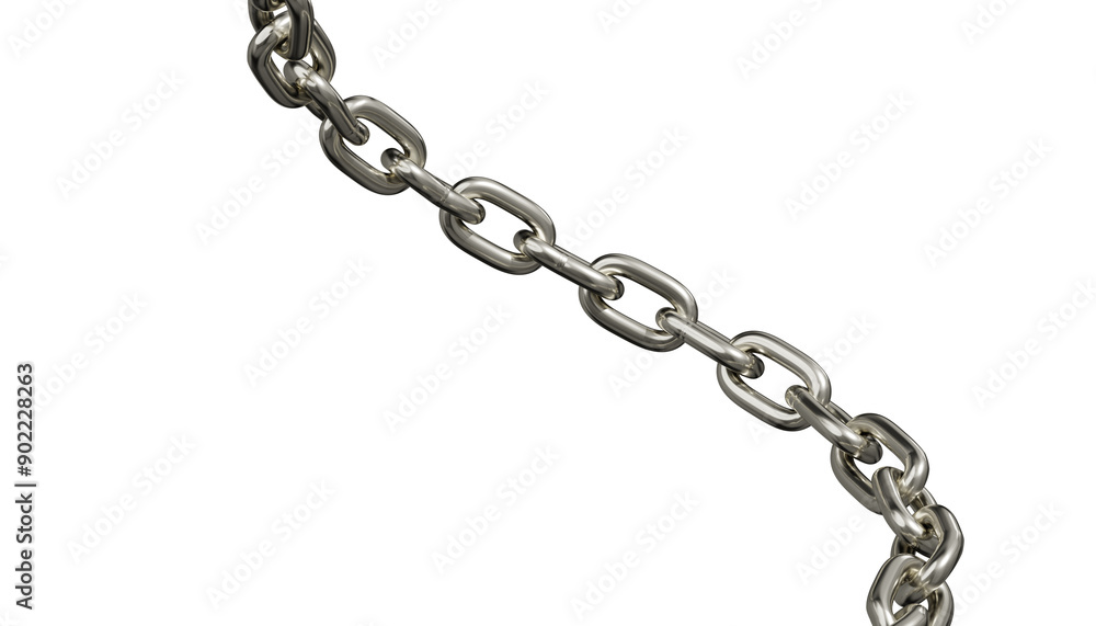 silver chain on transparent background silver chain on transparent background