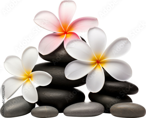 Spa stones & flowers