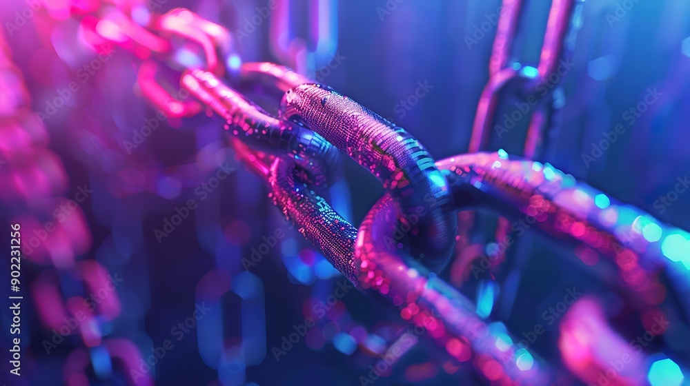 Beautiful Blockchain technology abstract background Beautiful Blockchain technology abstract background