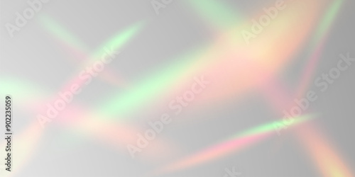 Multicolored light effect and zigzag ribbons falling from above on streamer, tinsel vector