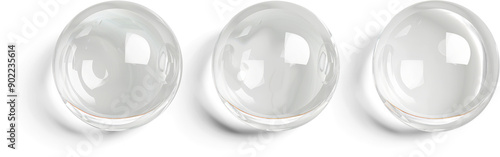 3 Clear Spheres