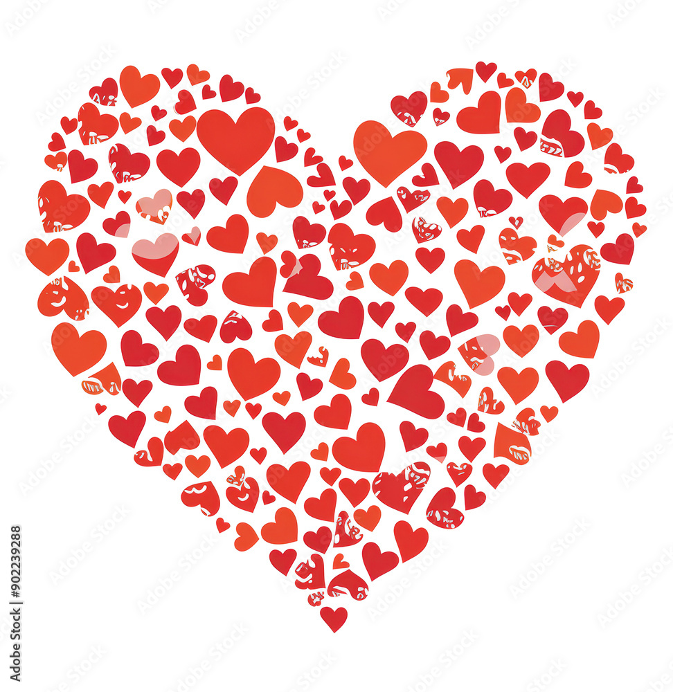 Red heart pattern Red heart pattern