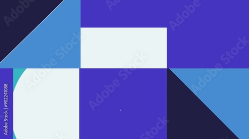 Abstract flat geometric motion background