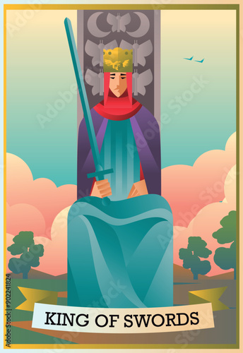 king of swords minor arcana tarot card