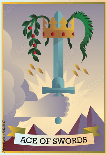 ace of sword minor arcana tarot card