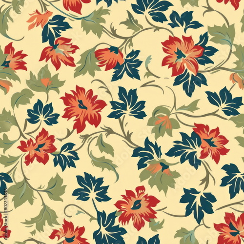 Textile repeat pattern of Fabric pattern, seamless