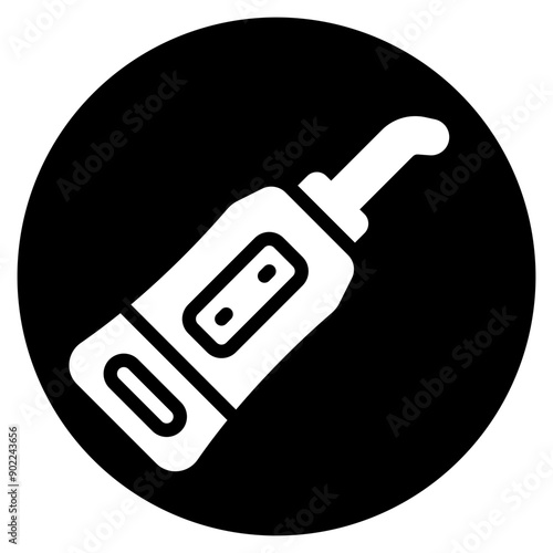 dental irrigator glyph icon