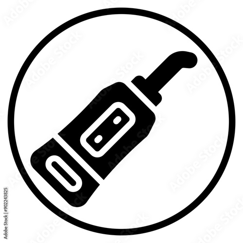 dental irrigator glyph icon