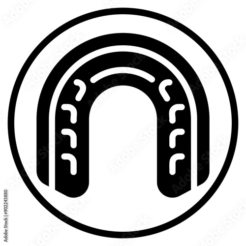 mouth guard glyph icon