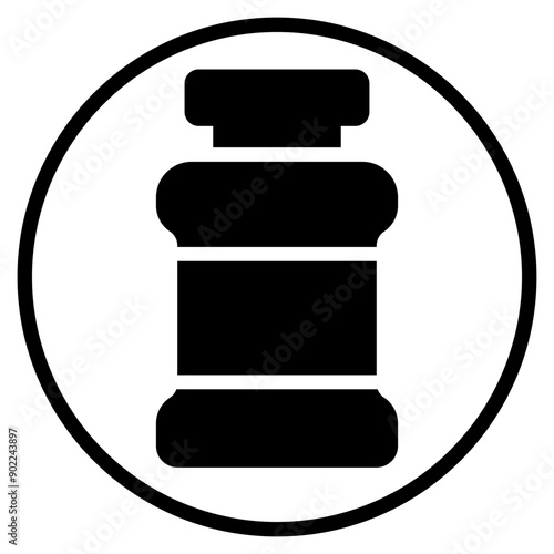 mouthwash glyph icon