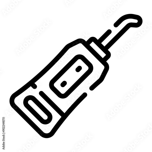dental irrigator line icon