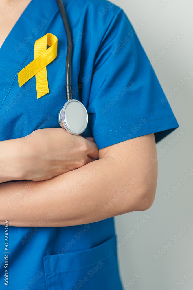 Yellow September, Suicide prevention day, Childhood, Sarcoma, bone and bladder cancer Awareness month, Yellow Ribbon for supporting people life and illness. Healthcare and World cancer day concept Yellow September, Suicide prevention day, Childhood, Sarcoma, bone and bladder cancer Awareness month, Yellow Ribbon for supporting people life and illness. Healthcare and World cancer day concept