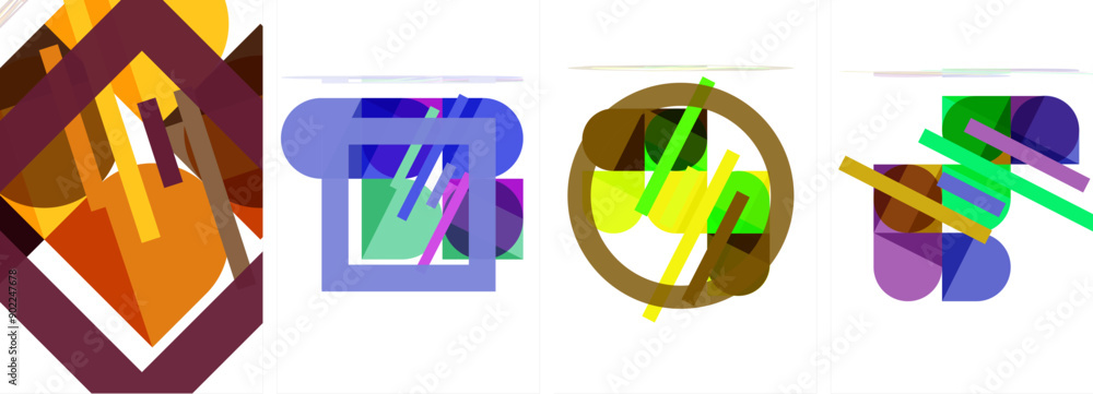 Geometric composition abstract background poster set for wallpaper, business card, cover, poster, banner, brochure, header, website Geometric composition abstract background poster set for wallpaper, business card, cover, poster, banner, brochure, header, website