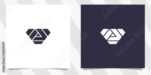 letter va av logo design vector